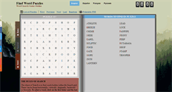 Desktop Screenshot of findwordpuzzle.com